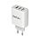 Сетевое зарядное устройство Dorten 3-Port USB Smart ID 30W Wall Quick Charger: QC3.0+2.4A, белый
